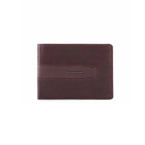 Leather Wallet Piquadro PU257W101R/M Color Melenzana / Brown
