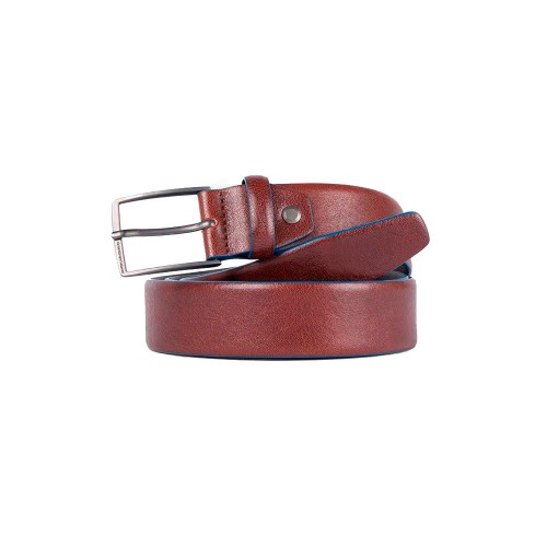 Cinturón de Piel, Piquadro, modelo, CU4204B2S/TM, en color marrón