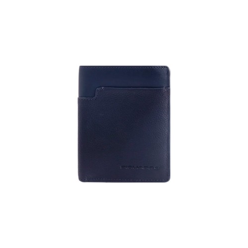 Leather Wallet Piquadro PU4824W95R/BLU Color Navy Blue