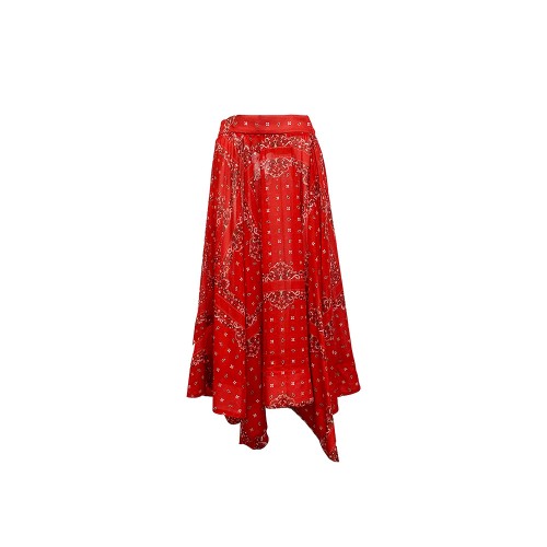 Long Skirt Bazar Deluxe S798 Color Red