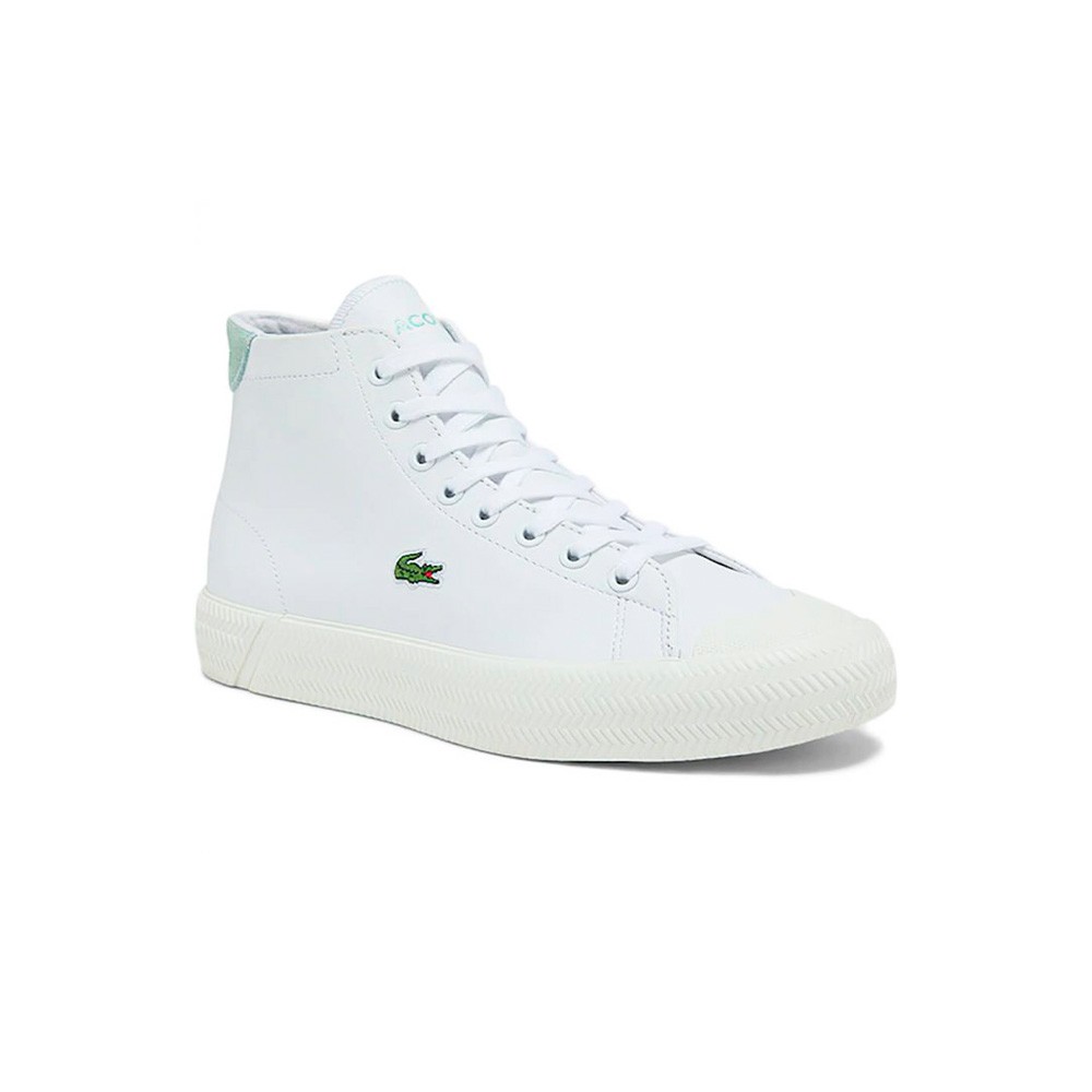 High Leather Sneakers, Lacoste, Gripshot mid 0321 model, in white