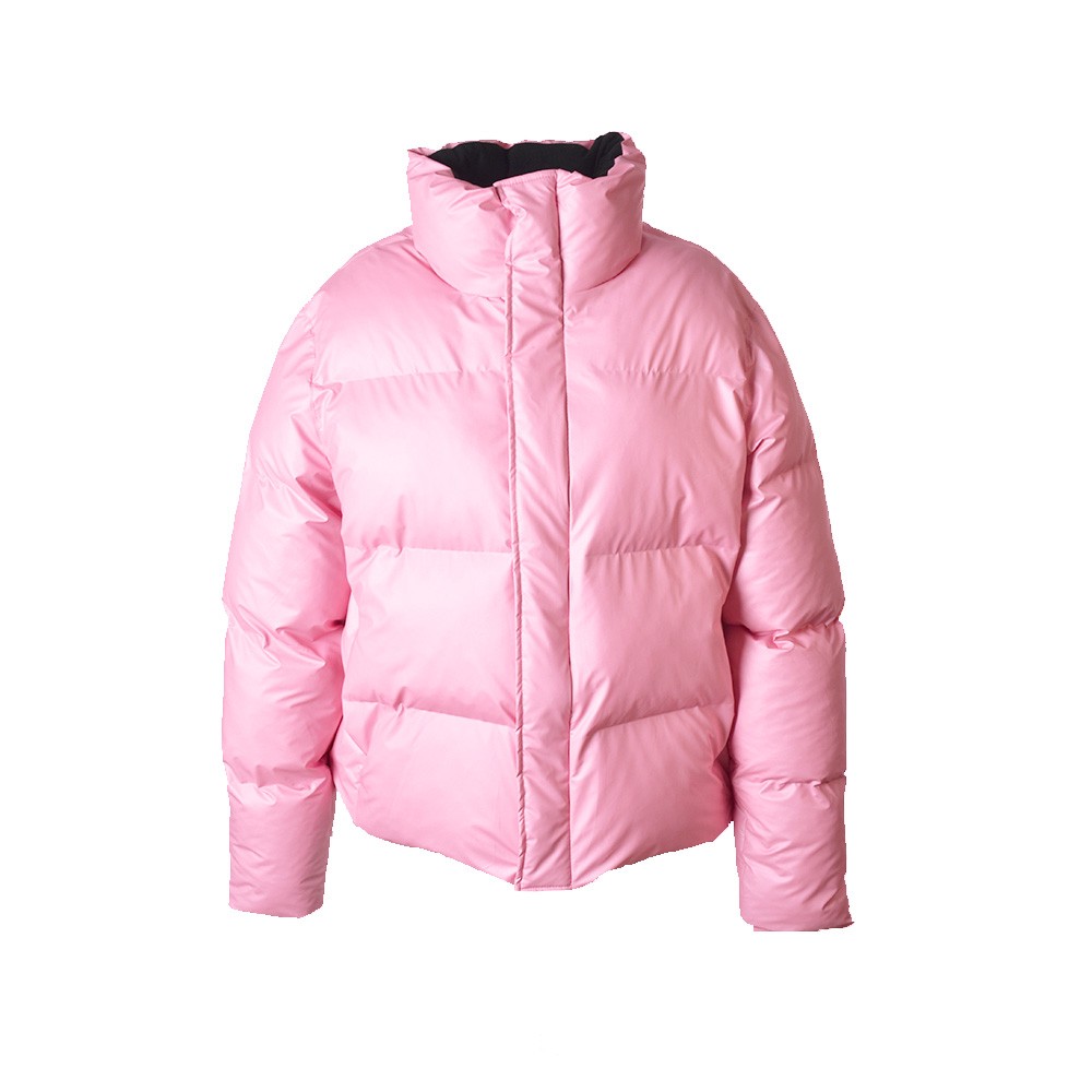 Plumón Impermeable Unisex Rains BOXY PUFFER JACKET color rosa / Pink Sky