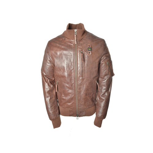 Leather Jacket Blauer WBLUL01093 Color Brown
