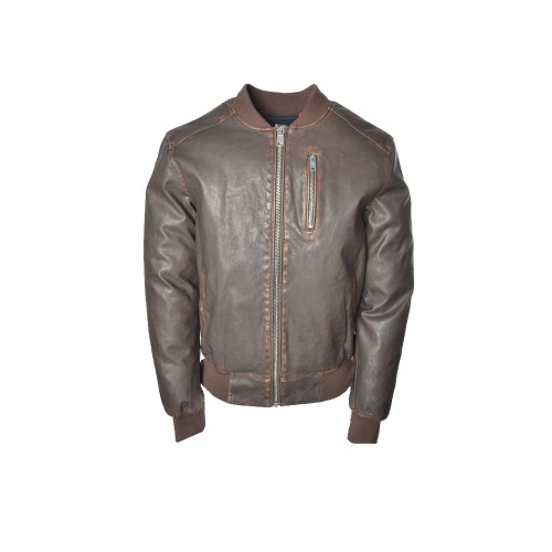 Eco-Leather Jacket Freedomday FEDERICO FL Color Brown