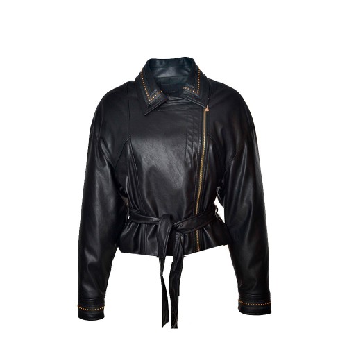 Eco-Leather Jacket Pinko Stanco Color Black