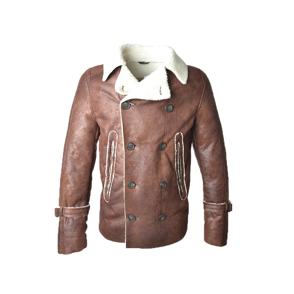 Leather jacket, Daniele Alessandrini X444M3273, in brown