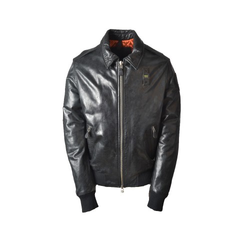 Leather Jacket Blauer WBLUL01094 Color Black