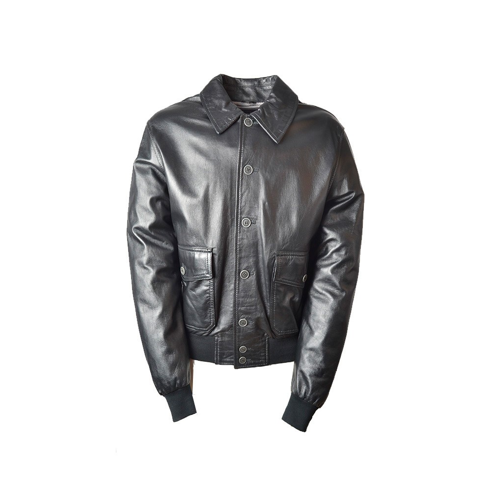 Leather Jacket, Belstaff, model 713131, in black