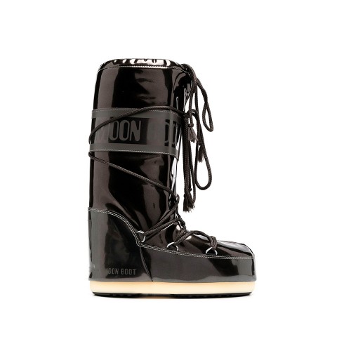 Snow Boot, MOON BOOT, modelo ICON 14021400, en color negro brillante