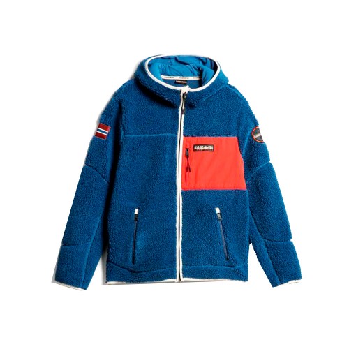 Jacket / Fleece, Napapijri, model Yupik NP0A4GNSBS51, in blue