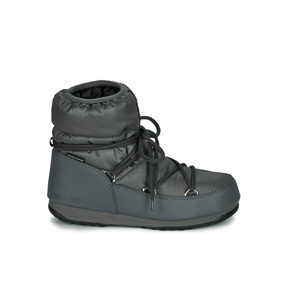 Low boots, MOON BOOT, model LOW NYLON WP 24009300 , in gray