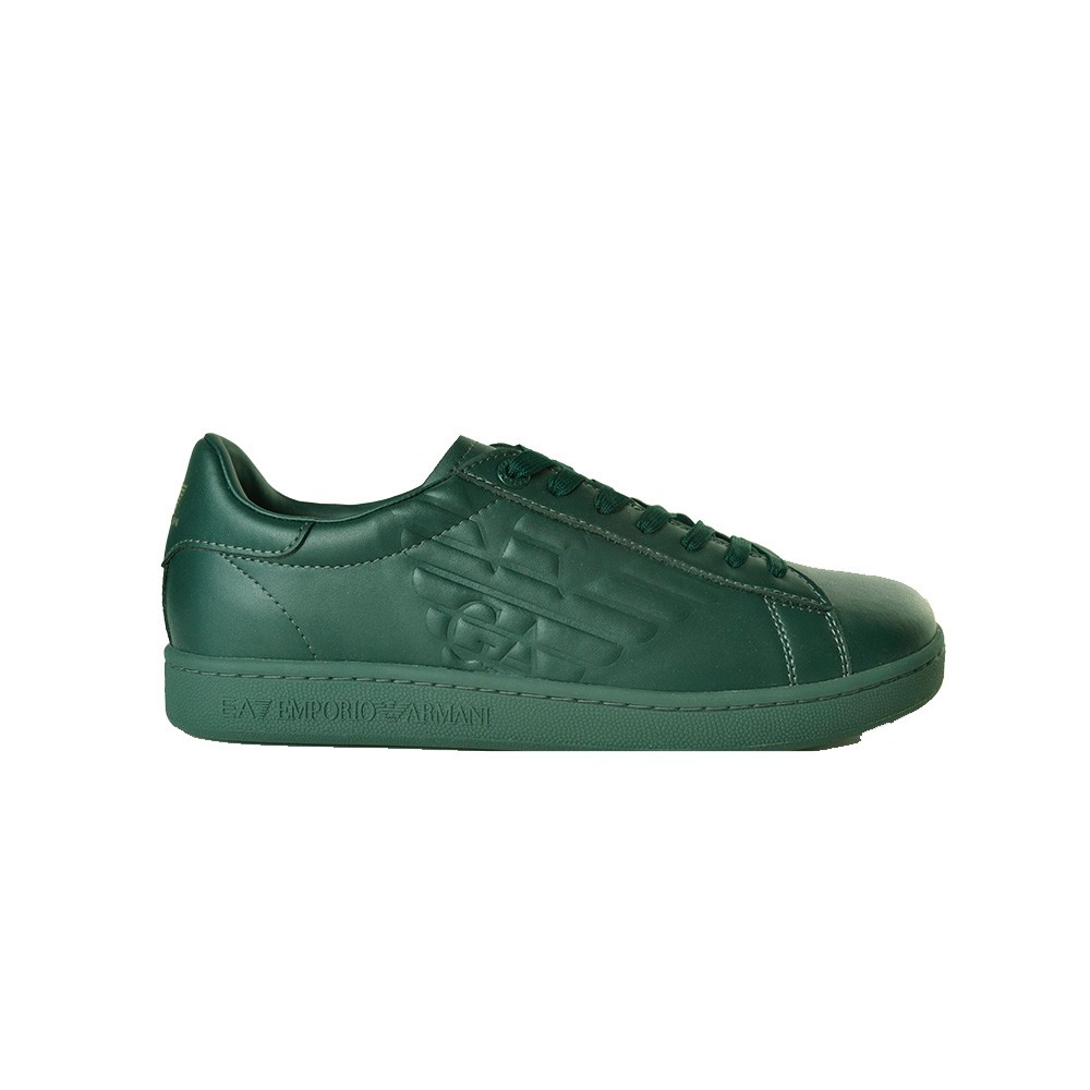 Leather sneakers EA7 Emporio Armani X8X001 XCC51 R344, in dark green
