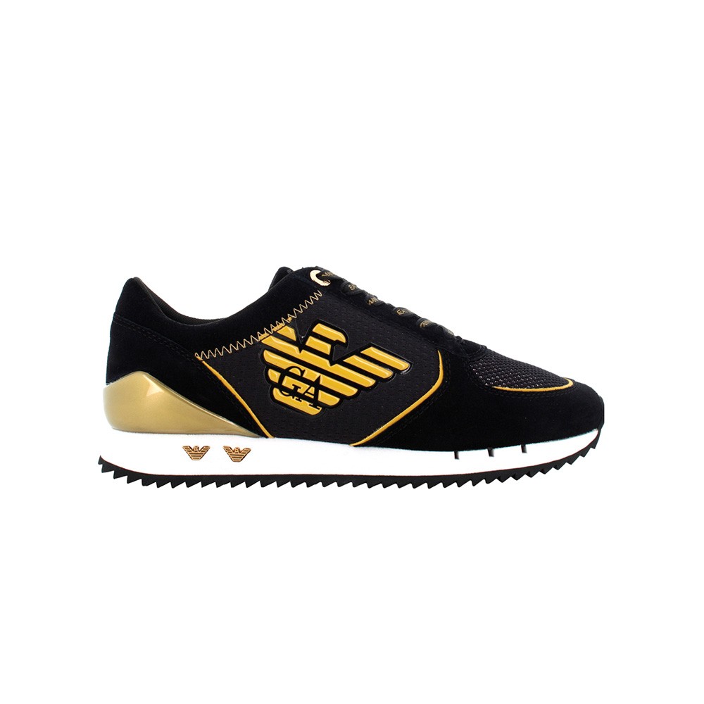 Sneakers EA7 Emporio Armani model X7X005 XK210 Q194 in black and gold