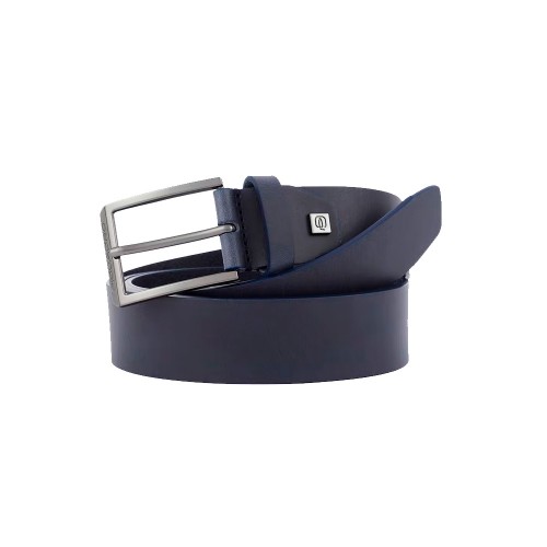 Cinturón de Piel Piquadro CU5893W117/BLU Color Azul Marino