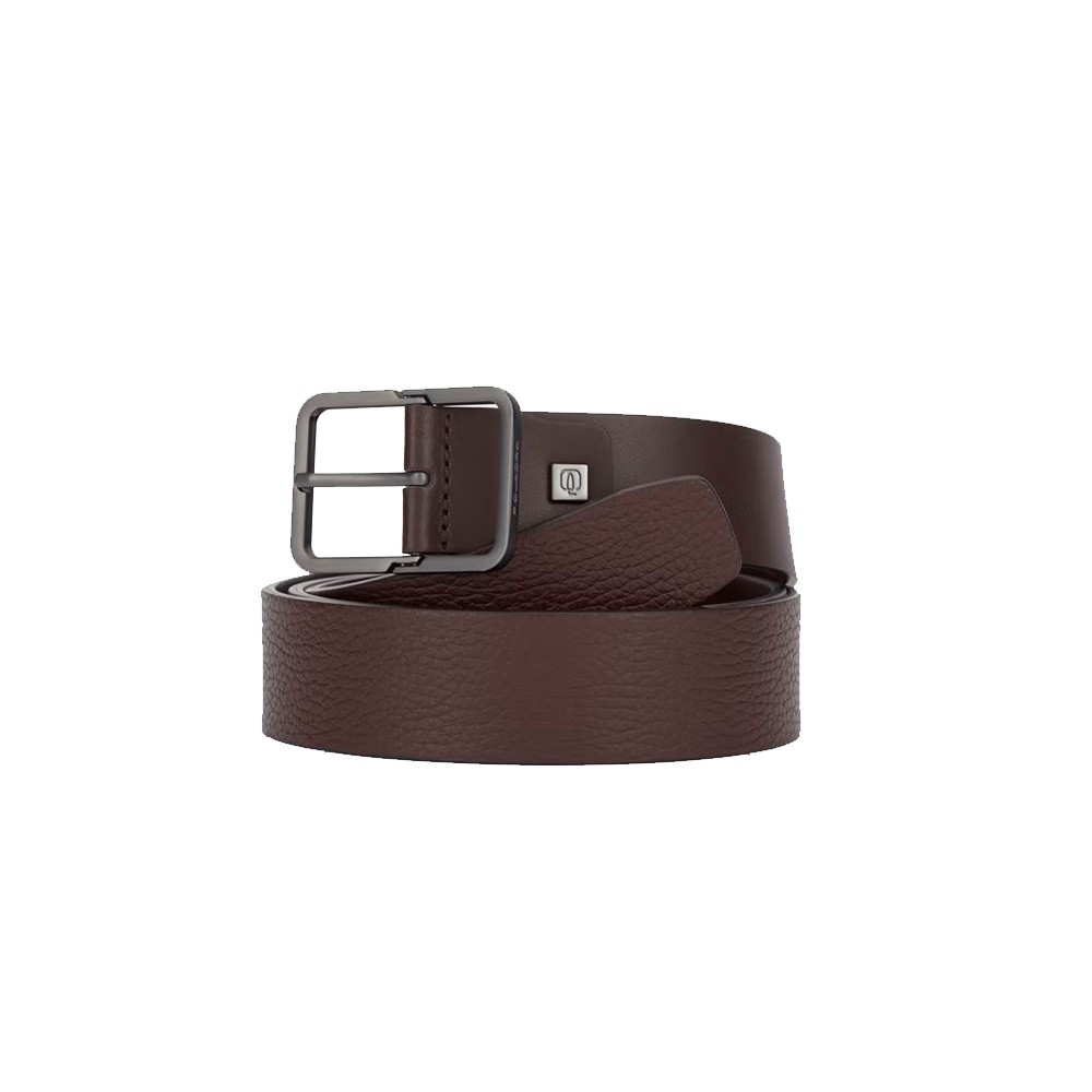 Cinturón de piel, Piquadro, modelo CU5898W116/M, en color marrón