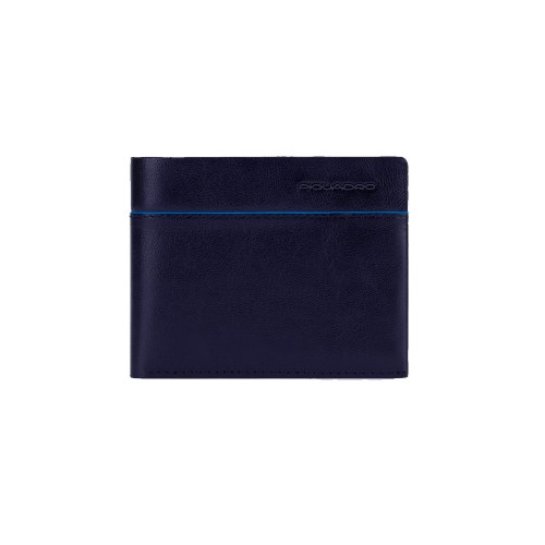 Leather Wallet Piquadro PP4248B2V/BLU Color Navy Blue