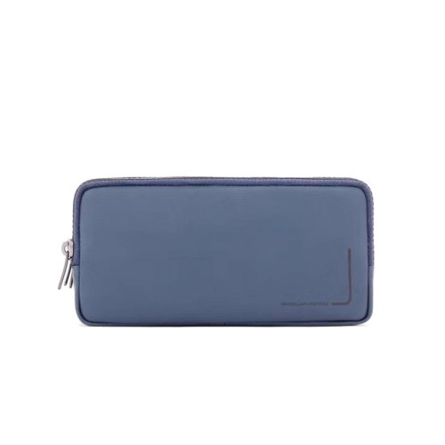 Leather Handbag Piquadro AC2141PQJR/AV Color Bluish Grey