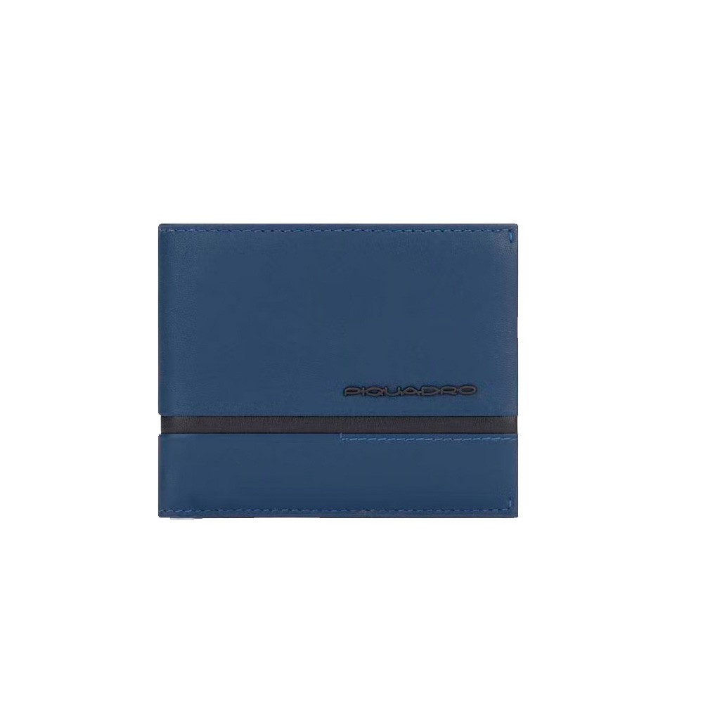 Portafoglio in pelle, Piquadro modello PU3891W117R/BLU colore blu navy