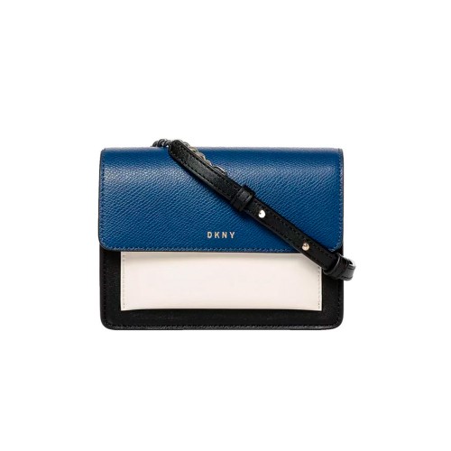 Leather Bag / Shoulder Bag DKNY R461180202 Color Blue and...