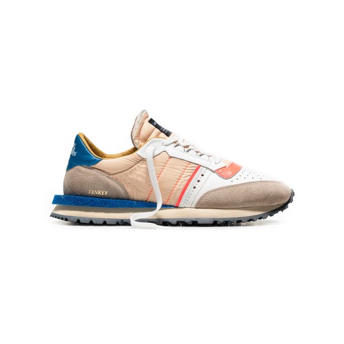 Sneakers Hidnander Tenkei S 117 Color Beige and White