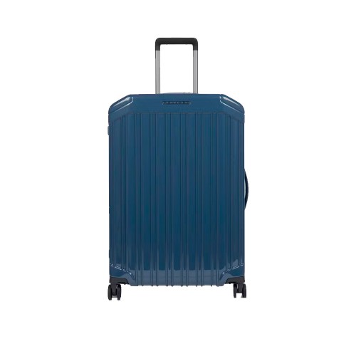 Large Rigid Suitcase Piquadro BV4427PQL/BLU Color Blue