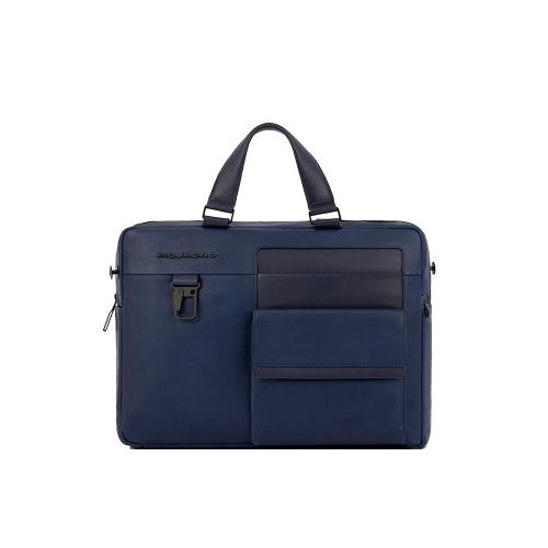 Leather Briefcase Piquadro CA1903S123/BLU Color Blue