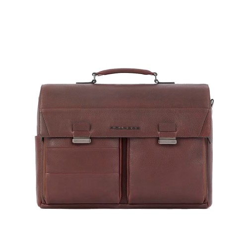 Leather Briefcase Piquadro CA6024S122/TM Color Brown