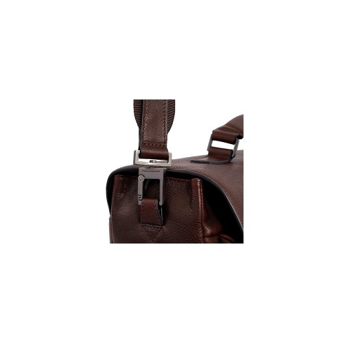 Leather briefcase, Piquadro, CA6024S122 T/M, in brown