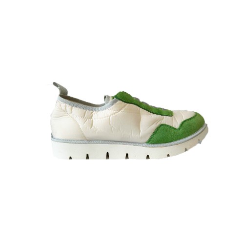 Sneakers Panchic P05USCABAS001 Color Ecru and Lime