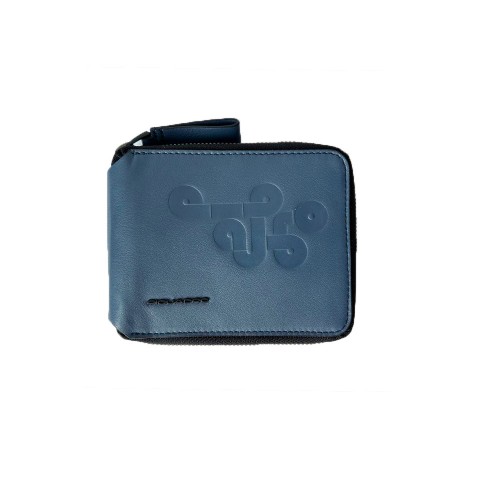 Leather Wallet Piquadro PU5762MGR/BLU Color Blue