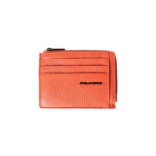 Leather Card Holder Piquadro PP4822MOSR/AR Color Orange