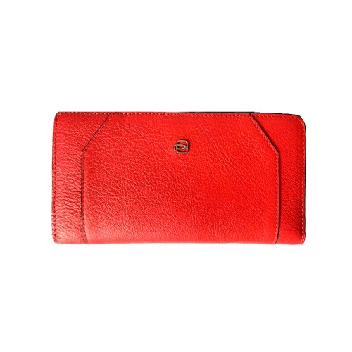 Leather Purse Piquadro PD4573MUR/R Color Red
