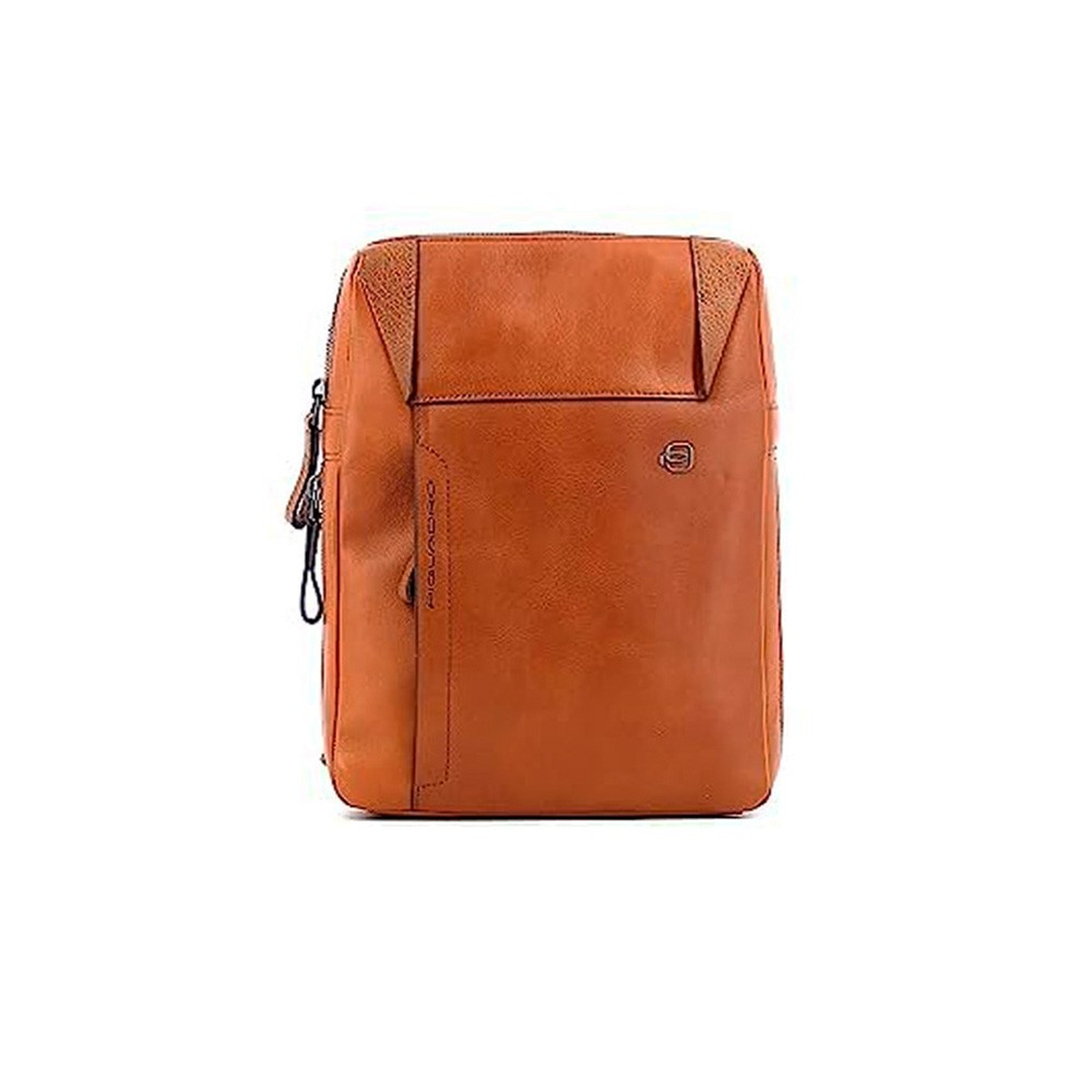 Leather shoulder bag, Piquadro, model CA4306S94/CU, in leather color