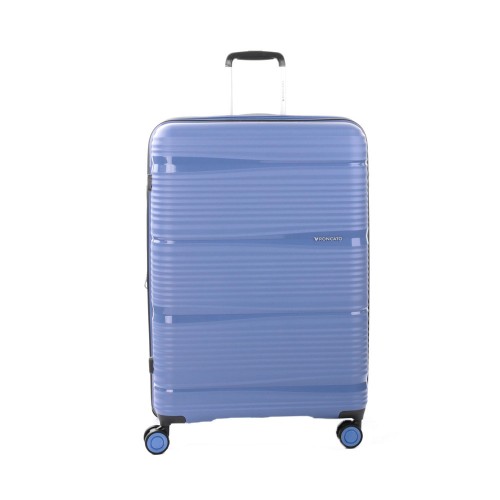 Large Rigid Suitcase Roncato 41345133 R-Lite Color Blue/Avio
