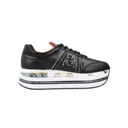 Sneakers de Piel Premiata BETH 6045 Color Negro