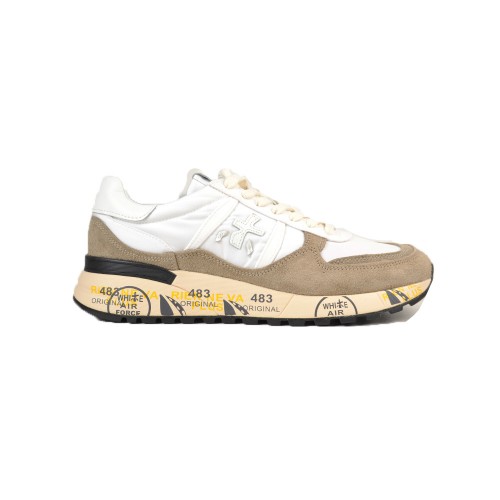 Sneakers Premiata Landeck 6406 Color White and Beige