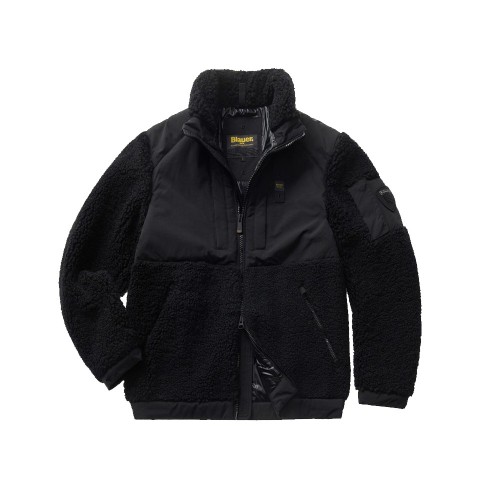 Jacket With Fur Blauer WBLC01054 Color Black