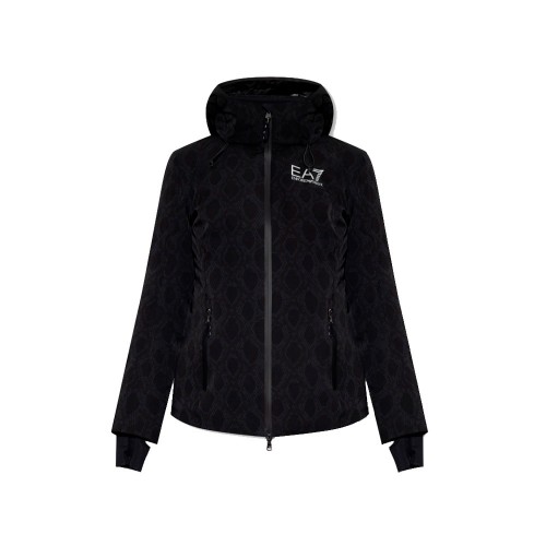 Technical ski jacket, EA7 Emporio Armani, model 6RTG08 TNCJZ, in black