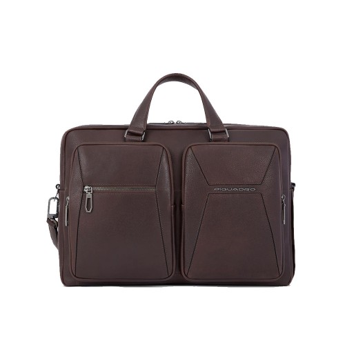 Leather Briefcase Piquadro CA6245W118/TM Color Brown