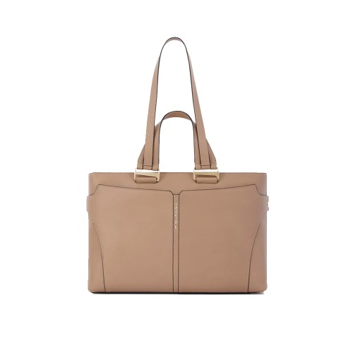 Leather Bag / Briefcase Piquadro BD6129S126/RO Color Beige