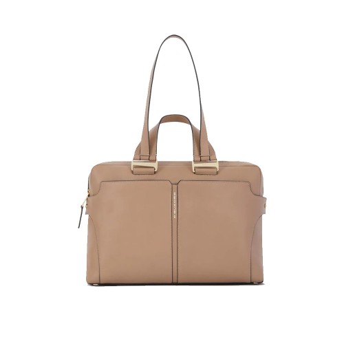 Leather Bag / Briefcase Piquadro CA6130S126/RO Color Beige
