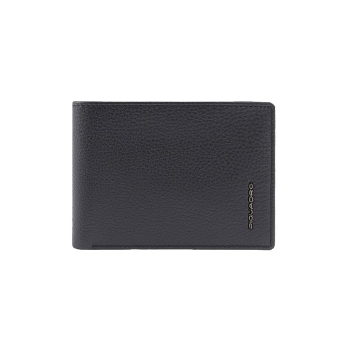 Leather Wallet Piquadro PU6190MOSR/N Color Black