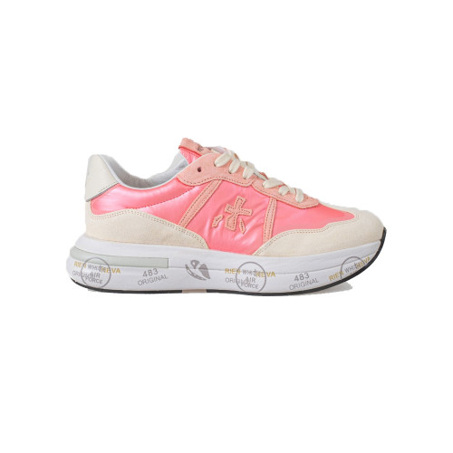 Sneakers in Pelle Premiata CASSIE 6718 Colore Rosa