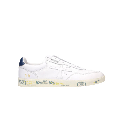 Sneakers in Pelle Premiata CLAY 6352 Colore Bianco