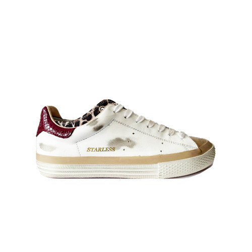 Leather Sneakers Hidnander STARLESS LOW 046 Color White...