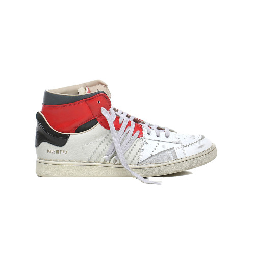 Sneakers Alte in Pelle Hidnander The Cage 932 Color Beige...