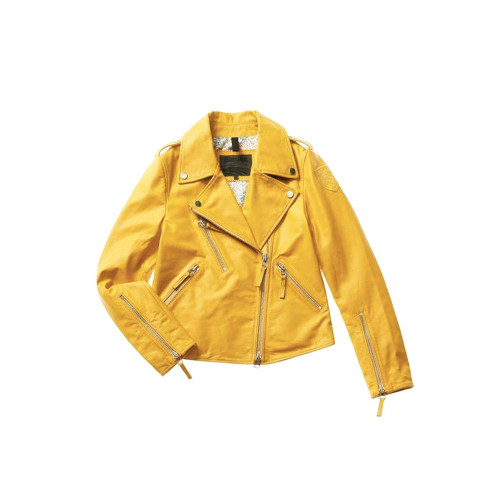 Leather Jacket Blauer SBLDL02178 Color Yelow