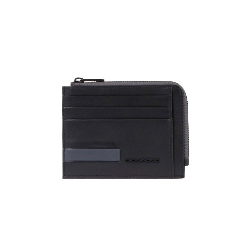 Leather Card Holder Piquadro PP4822S133R/N Color Balck