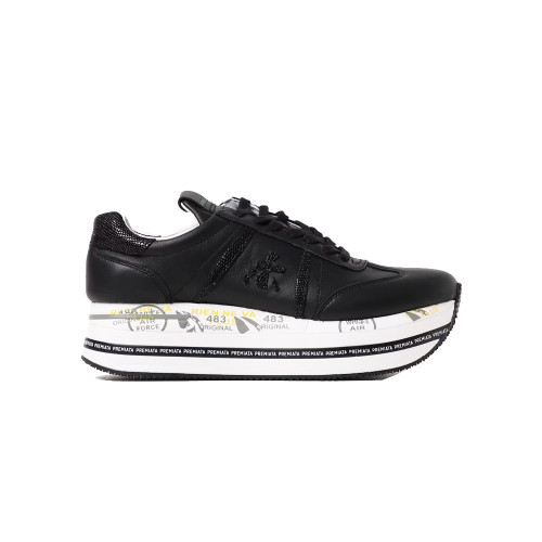 Sneakers in Pelle Premiata BETH 7107 Colore Nero