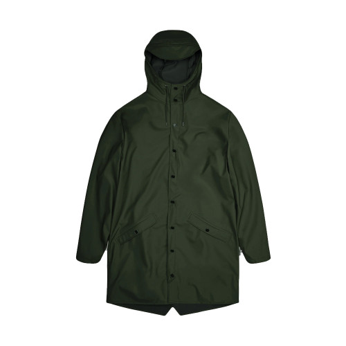 Unisex Raincoat RAINS 12020 Long Jacket Color Khaki